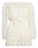 KITTENISH KITTENISH Ruffle Off the Shoulder Long Sleeve Smocked Waist Minidress - 5