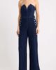 KITTENISH KITTENISH Strapless Wide Leg Denim Jumpsuit - 1