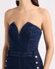 KITTENISH KITTENISH Strapless Wide Leg Denim Jumpsuit - 4