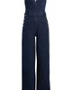 KITTENISH KITTENISH Strapless Wide Leg Denim Jumpsuit - 5