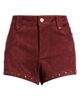 KITTENISH KITTENISH Studded Faux Suede Shorts - 5