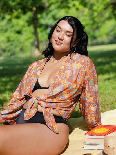 Kitty and Vibe Kitty and Vibe Kimono Cover Up Top