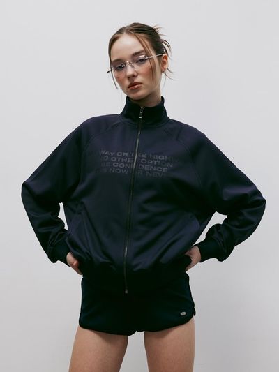 KITTY POTTERY Fearless Track Jersey Blazer [Deep Navy]