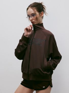 KITTY POTTERY Fearless Track Jersey Blazer [RUST BROWN]