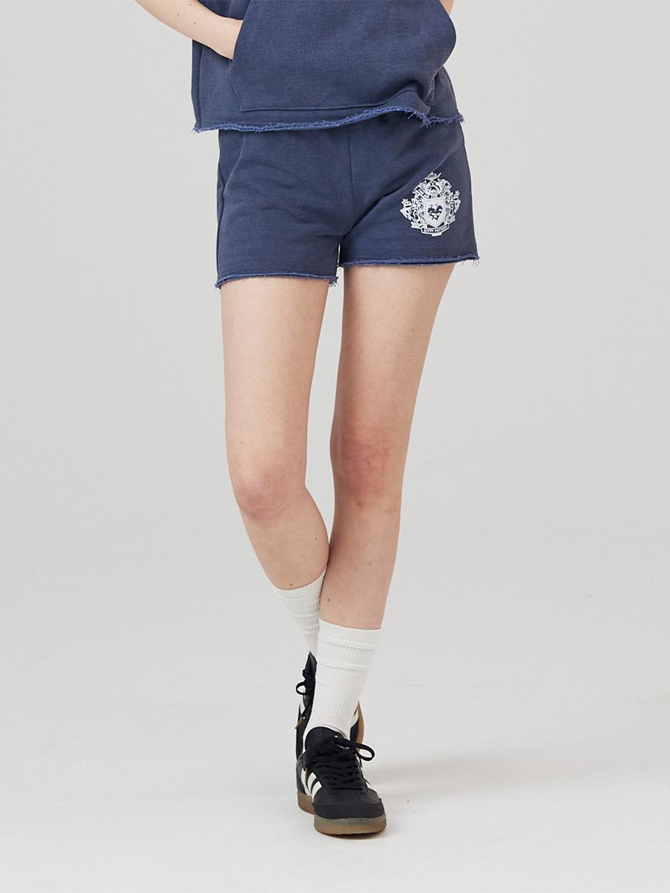 KITTY POTTERY Pigment Sweat Shorts Navy