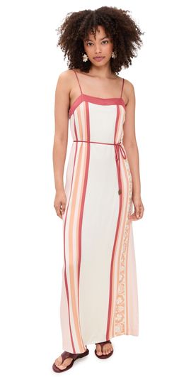 Kivari Kivari Lilia Maxi Dress Pink Brown