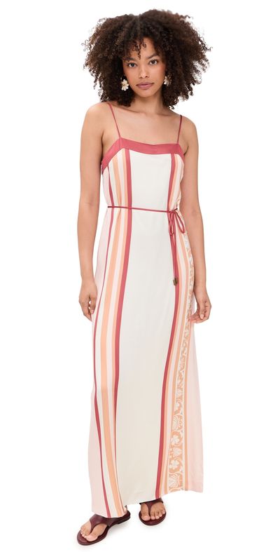 Kivari Kivari Lilia Maxi Dress Pink Brown