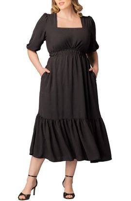 Kiyonna - Women's Kelsey Long-Sleeve Maxi Dress Kiyonna - Women's Kelsey Long-Sleeve Maxi Dress