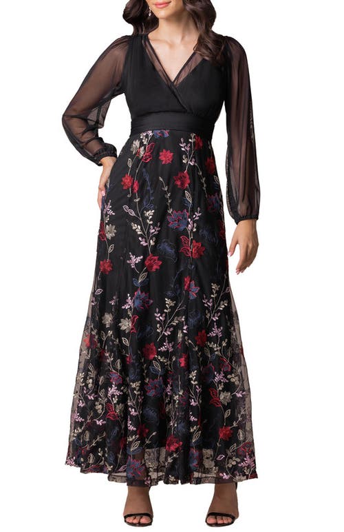 Kiyonna Kiyonna Isabella Embroidered Mesh Gown