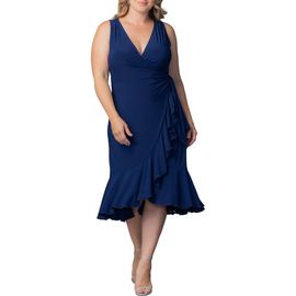 Kiyonna Kiyonna Laguna Sleeveless Wrap Dress