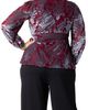 Kiyonna Kiyonna Loretta Burnout Velvet Wrap Top - 2