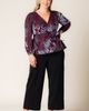 Kiyonna Kiyonna Loretta Burnout Velvet Wrap Top - 5
