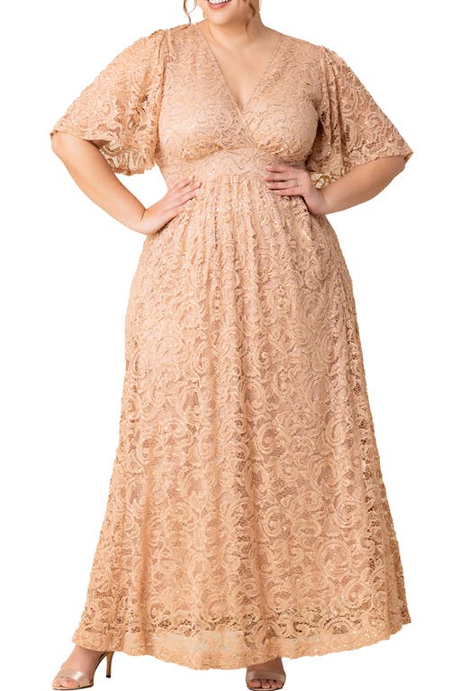 Kiyonna Kiyonna Luminous Sequin Lace A-Line Gown