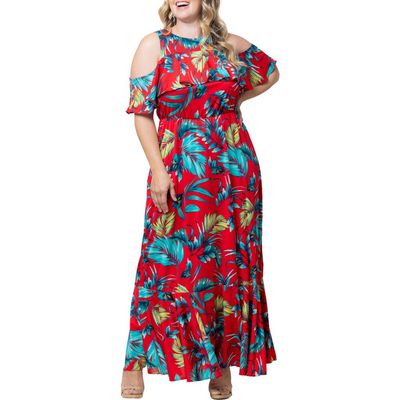 Kiyonna Kiyonna Piper Cold Shoulder Dress