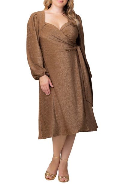 Kiyonna Kiyonna Socialite Sweetheart Neck Wrap Dress