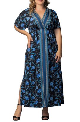 Kiyonna Kiyonna Wanderlust Floral Maxi Dress