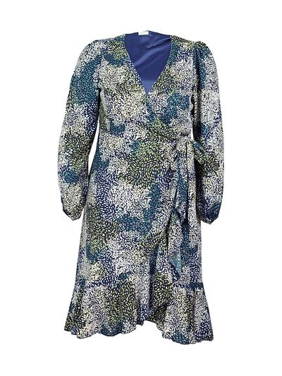 Kiyonna Women's Julia Asymmetric Wrap Midi-Dress