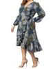 Kiyonna Women's Julia Asymmetric Wrap Midi-Dress - 3