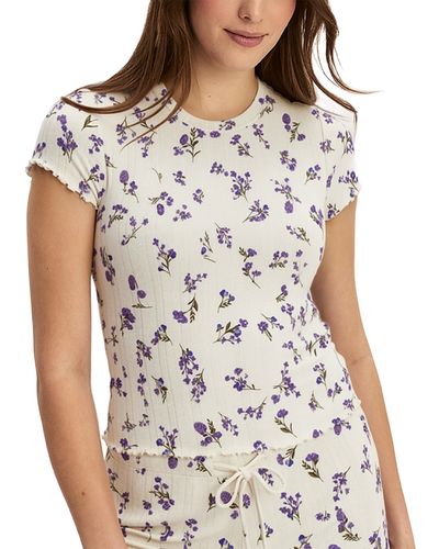 Knix Knix Printed Pointelle Sleep T Shirt