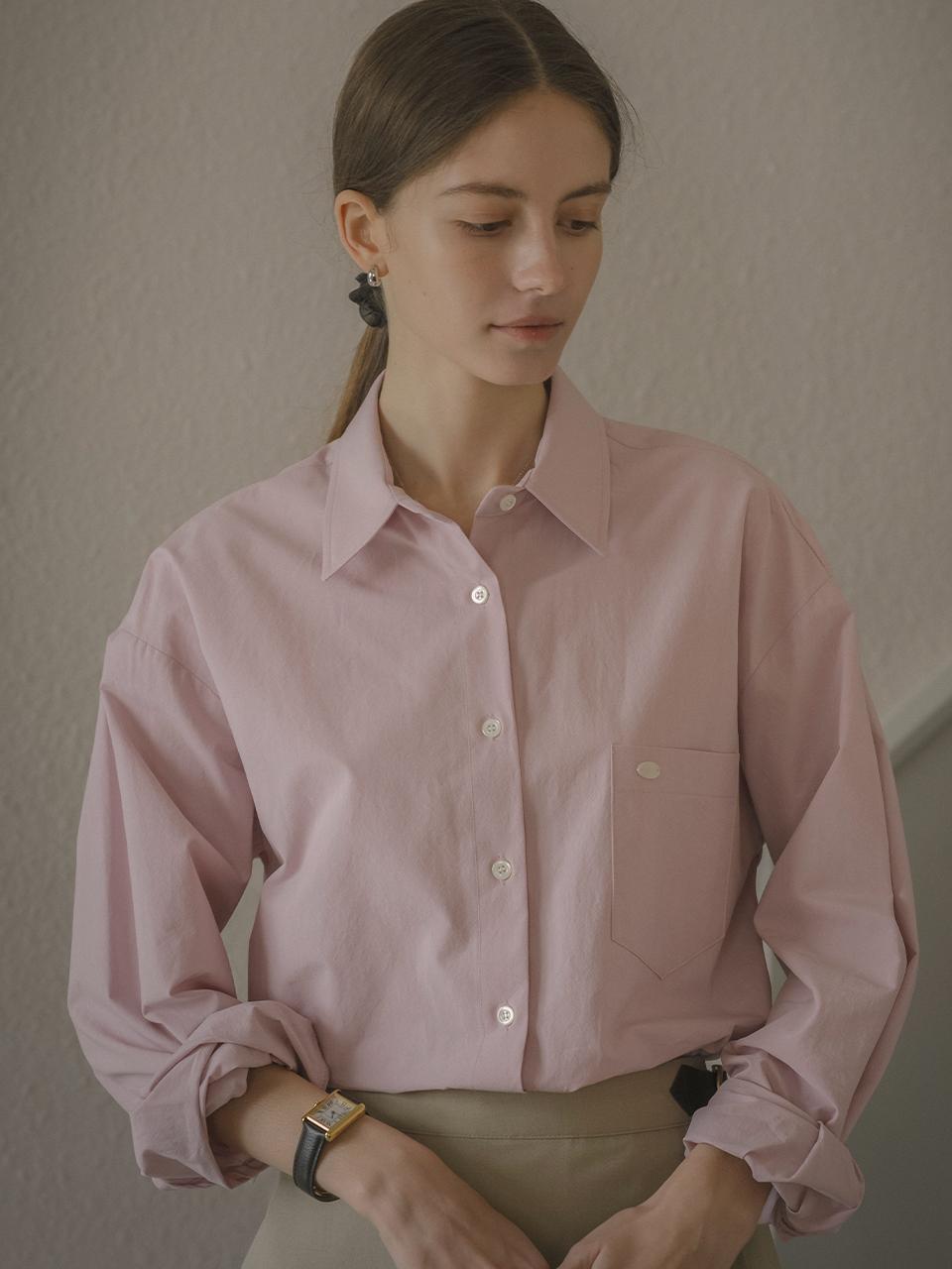 KNOWN BETTER Basic Plaid Cotton Shirt - Pink