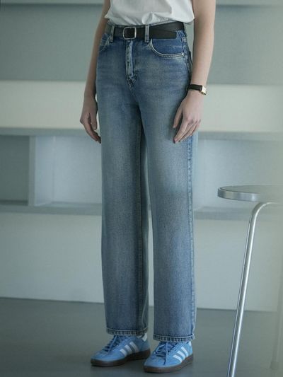 KNOWN BETTER Better Signature Washing Denim Pants_Blue