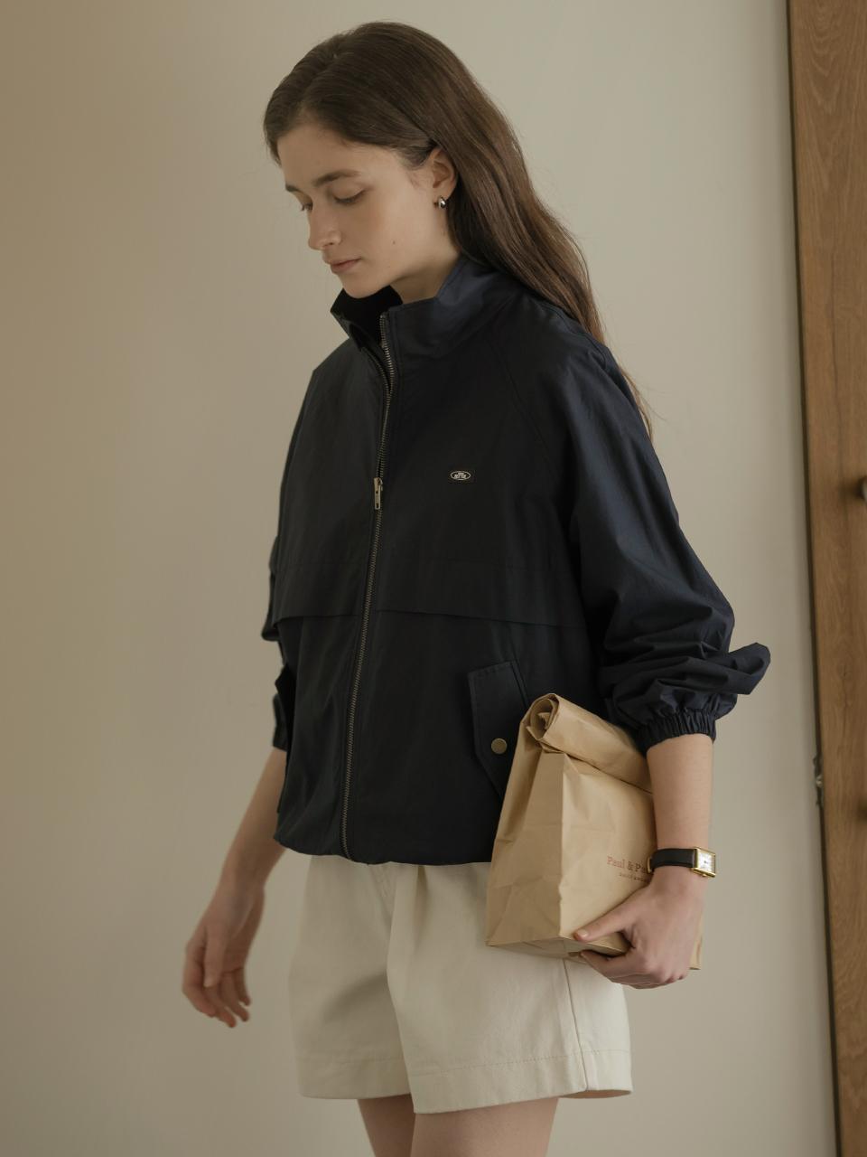 KNOWN BETTER Compact Weather Cotton String Jumper_Navy
