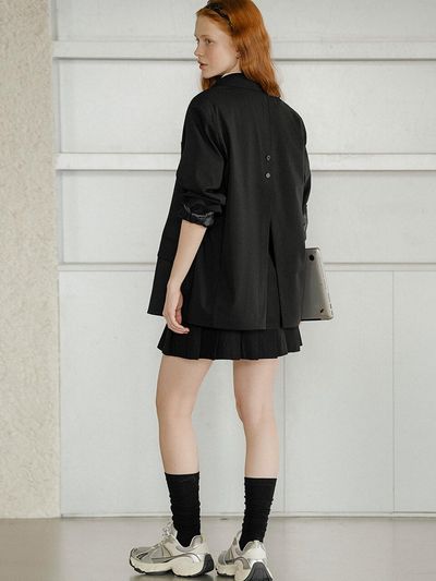 KNOWN BETTER Oversized Back Slit Jacket [Beige]
