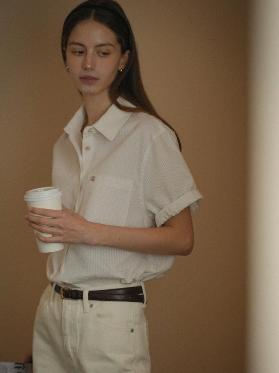 KNOWN BETTER Roll Up Striped Half Sleeve Shirt