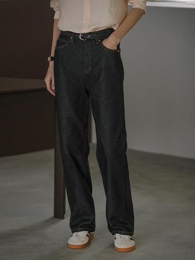 KNOWN BETTER Straight Fit Non Faded Jeans - Indigo