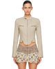 KNWLS KNWLS Beige Astra Clawe Denim Jacket - 1