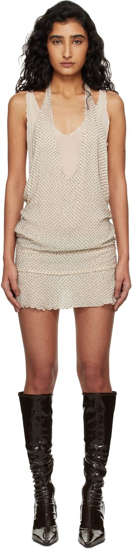 KNWLS KNWLS Beige Deleria Minidress