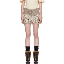 KNWLS KNWLS Beige Sable Miniskirt