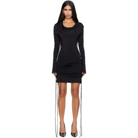 KNWLS KNWLS Black CU Hooded Minidress