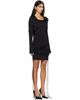 KNWLS KNWLS Black CU Hooded Minidress - 2