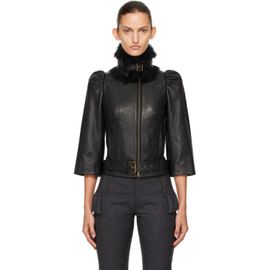 KNWLS KNWLS Black Victoria Collar Leather Jacket