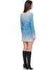 KNWLS KNWLS Blue Ace Longsleeve Minidress - 3