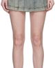 KNWLS KNWLS Blue Pleated Miniskirt - 1