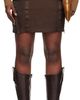 KNWLS KNWLS Brown Aria Miniskirt - 1