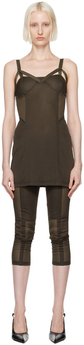KNWLS - Gray Ace Longsleeve Minidress