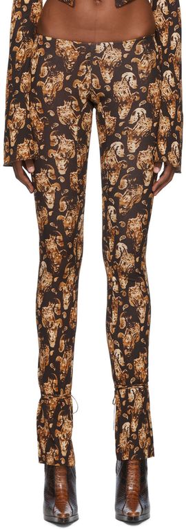 KNWLS KNWLS Brown Perse Trousers