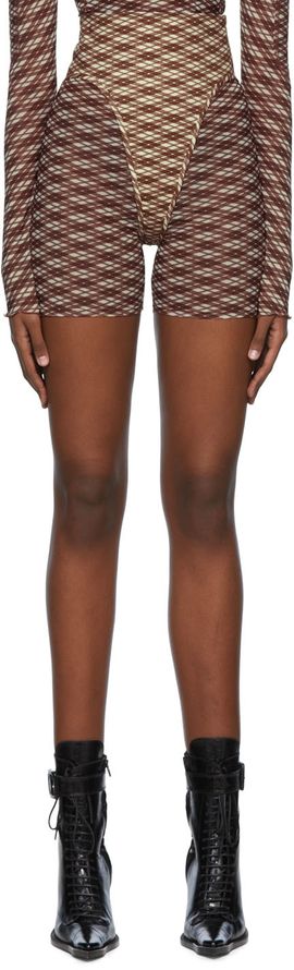 KNWLS KNWLS Brown Scythe Shorts
