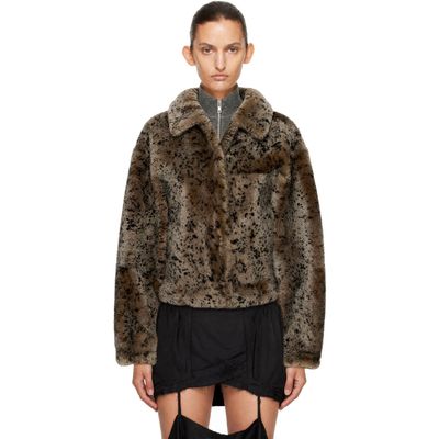 KNWLS KNWLS SSENSE Exclusive Beige Ares Reversible Shearling Coat