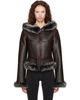KNWLS KNWLS SSENSE Exclusive Brown Koko Leather Jacket - 1