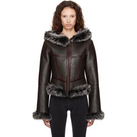 KNWLS KNWLS SSENSE Exclusive Brown Koko Leather Jacket