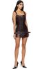 KNWLS KNWLS SSENSE Exclusive Brown Smocked Leather Minidress - 4