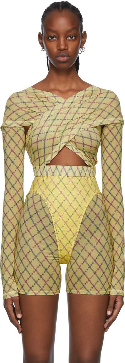 KNWLS KNWLS SSENSE Exclusive Yellow Anti-Cross Blouse