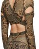 KNWLS KNWLS Tan Anti Cross Over Blouse - 3