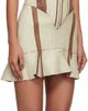 KNWLS KNWLS Taupe & Brown Scallop Leather Minidress - 2