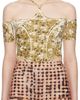 KNWLS KNWLS Yellow & Black CHK Leotard Bodysuit - 1