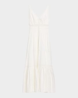 Kobi Halperin Alessia Tiered Lace-Trim Maxi Dress